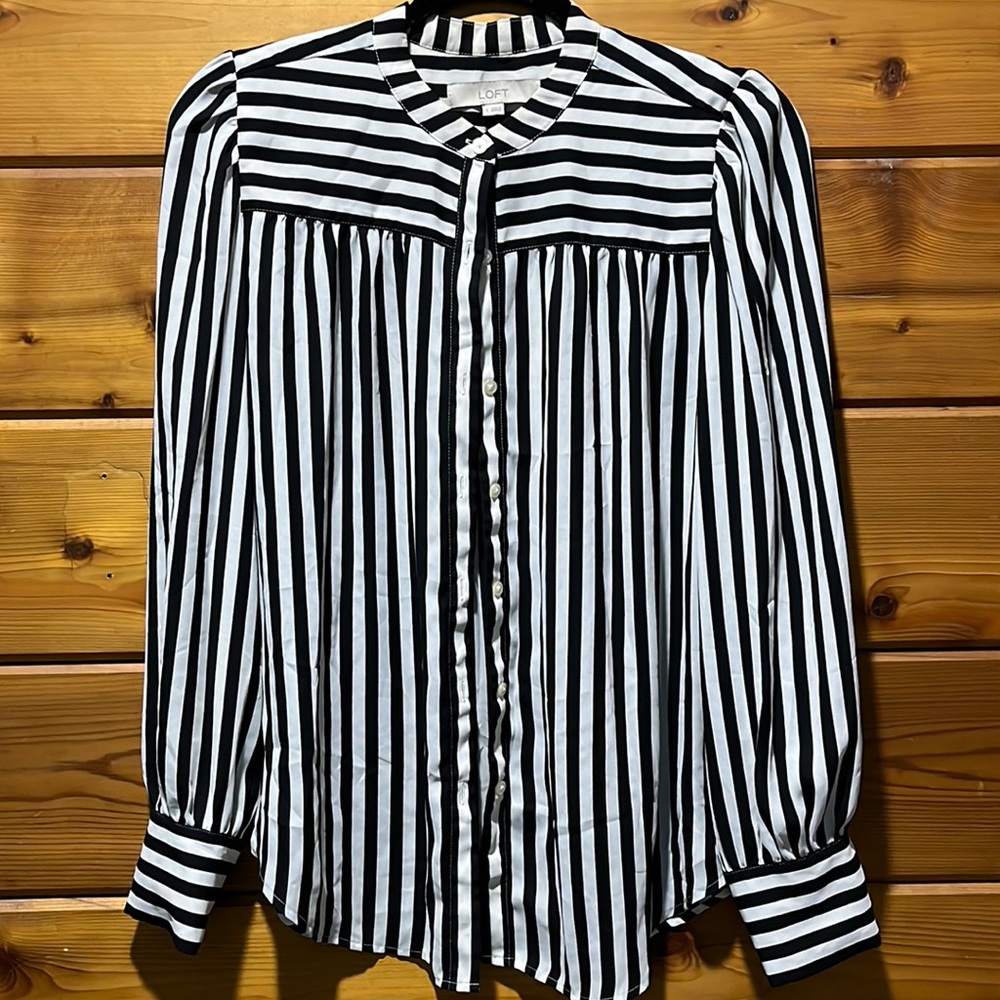 LOFT striped blouse